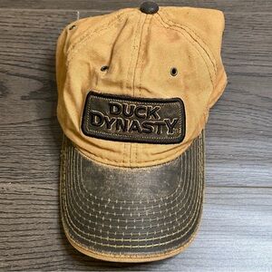 3 for $15 Duck Dynasty Tan Distressed Hat Cap Leather Strap A&E Outdoor One Size